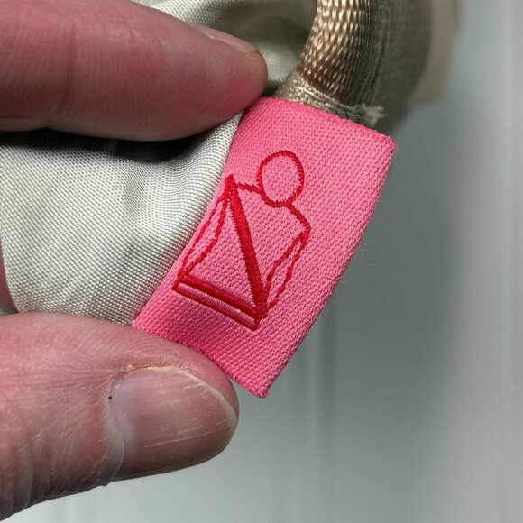 The Original Harvey's Seatbelt Bag Tan Beige Two Handle Small Tote Bag Purse - Picture 9 of 10